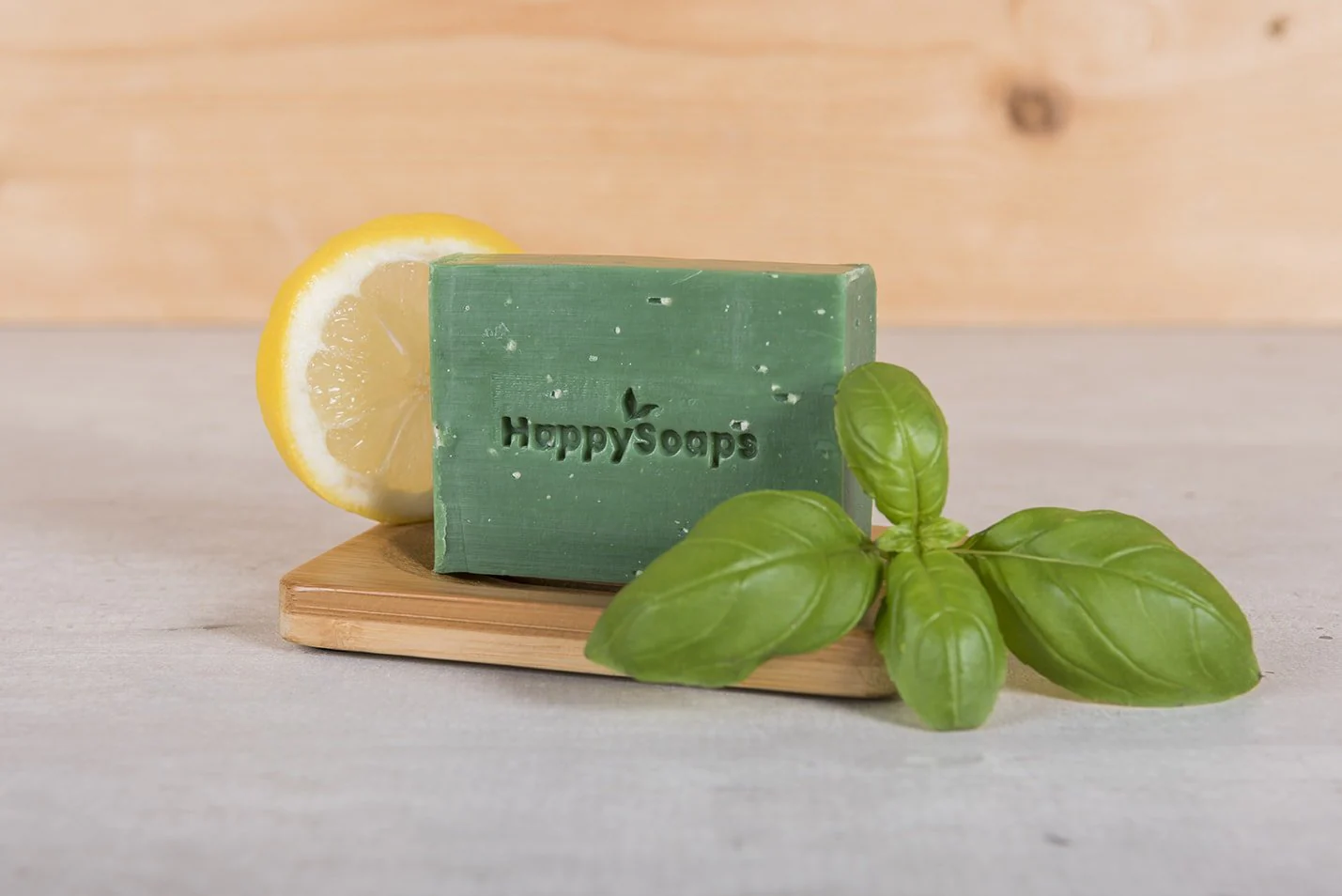 HappySoaps Citroen en Basilicum Body Wash Bar